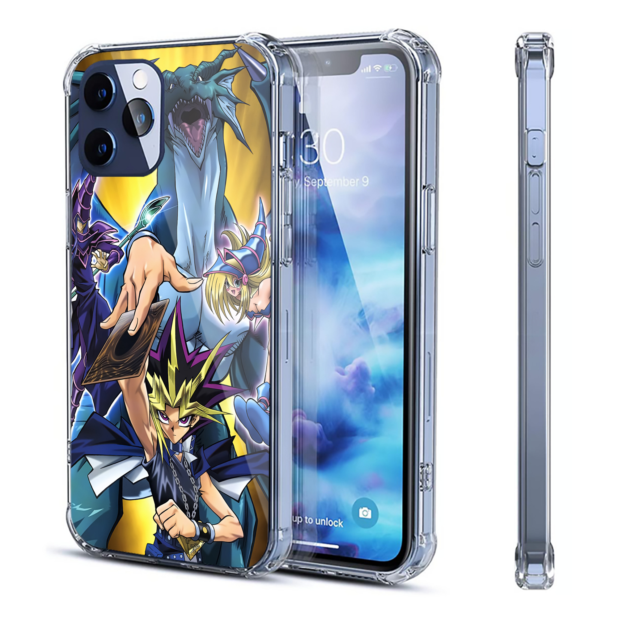 （画像用） 遊☆戯☆王 Yu-Gi-Oh! 【iPhone 12シリーズ対応】透明スマホケース（クリアソフトケース）